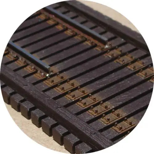 Central Valley 19028 HO Scale Classic Bridge Ties with 25' Stringers without Guard Rail (8 Pack)