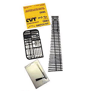 Central Valley 2682 HO Scale Code 83 #6 Right Hand CVT Curvable Switch Kit