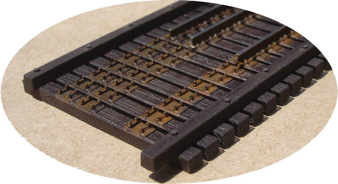 Central Valley HO Scale 19098 Dual Gauge (Code 70 or Code 83) Bridge Ties 25' Stringers