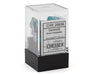 Chessex CHX 20656 Gemini® Steel-Teal/White Mini-Hedral™ 7-Die Set