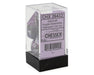 Chessex CHX 26432 Gemini® Purple-Steel/White Polyhedral 7-Die Set