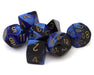 Chessex CHX 26435 Gemini® Black-Blue/Gold Polyhedral 7-Die Set