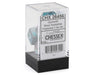 Chessex CHX 26456 Gemini® Steel-Teal/White Polyhedral 7-Die Set