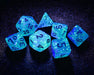 Chessex CHX 27575 Borealis® Light Green/Gold Luminary™ Polyhedral 7-Die Set
