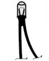 Circuitron 800-742106 7mm Diameter Lens End w/8" Black Wire Leads - 1.5v - 75mA