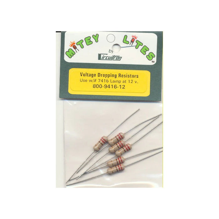 Circuitron 800-941612 7416 High-Output Lamps Dropping Resistors - For 12V