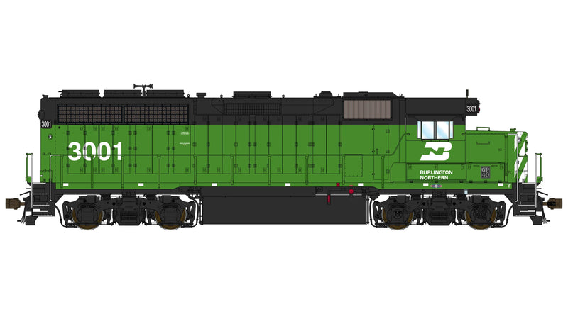 Class One Model Works EMD GP40 1A3 Burlington Northern BN 3001