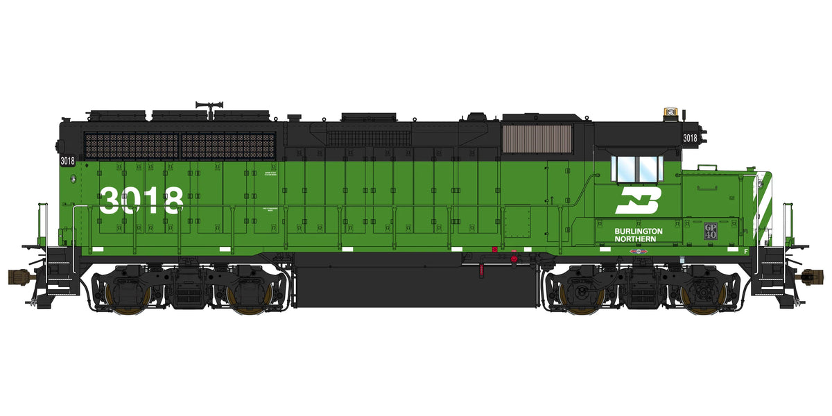 Class One Model Works LM00161 EMD GP40 1A3 Burlington Northern BN 3018 ...