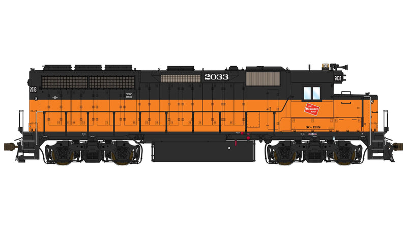 Class One Model Works EMD GP40 1A3 Milwaukee Road MILW 2033