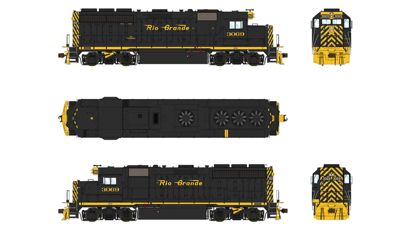 Class One Model Works EMD GP40 1A3 Rio Grande D&RGW 3069