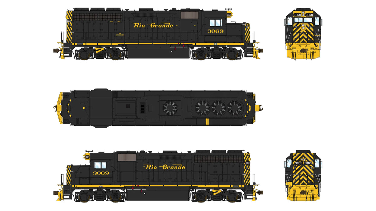 Class One Model Works EMD GP40 1A3 Rio Grande D&RGW 3069