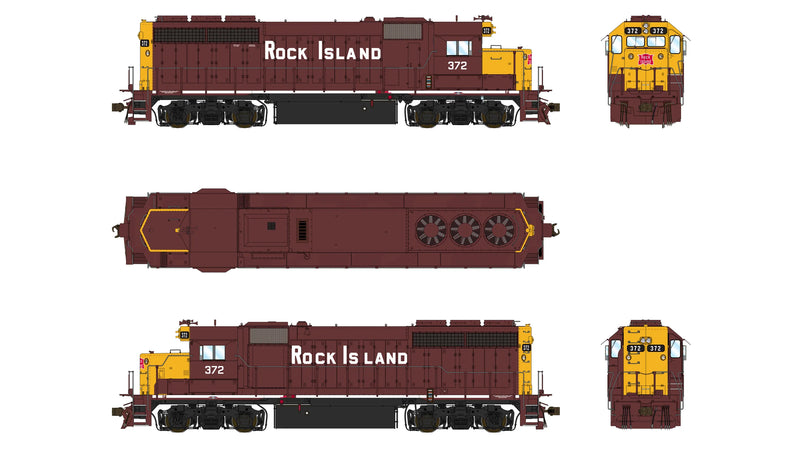 Class One Model Works EMD GP40 1A3 Rock Island RI 372
