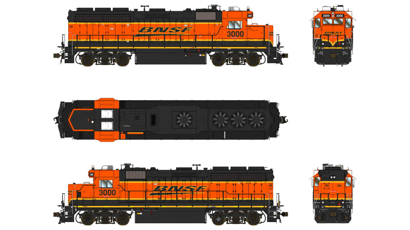 Class One Model Works EMD GP40-2 1A3 Rebuild BNSF 3000
