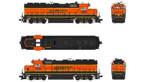 Class One Model Works EMD GP40-2 1A3 Rebuild BNSF 3000