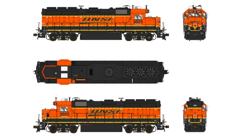 Class One Model Works EMD GP40-2 1A3 Rebuild BNSF 3025