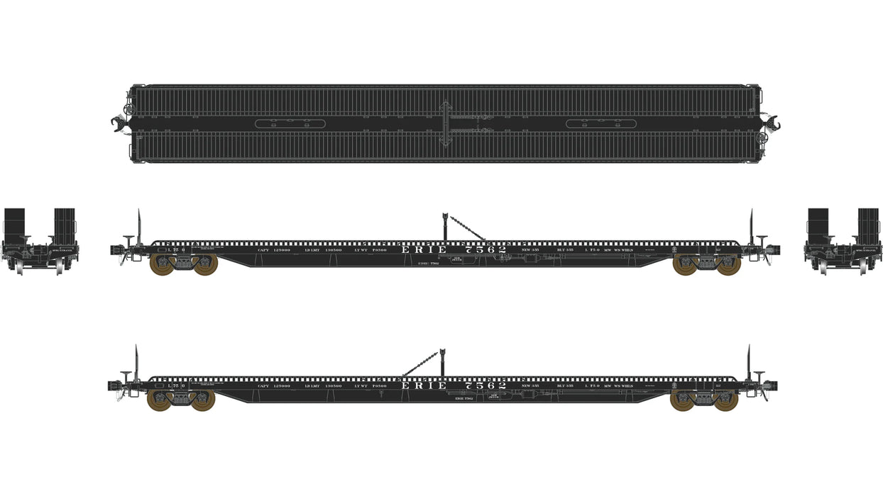 Class One Model Works F39 75' Flatcar Erie