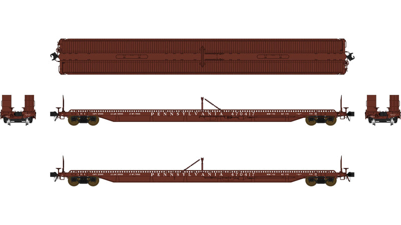 Class One Model Works F39 75' Flatcar Pennsylvania PRR
