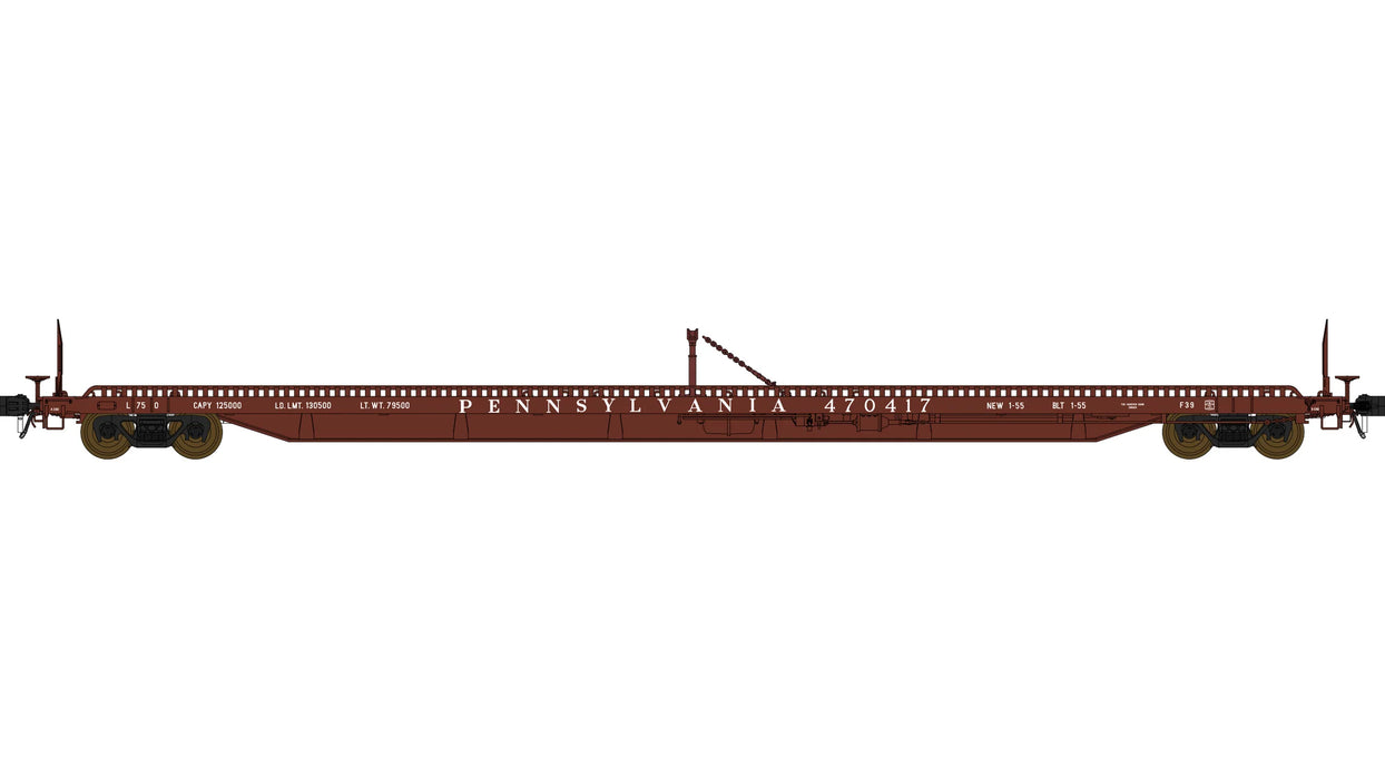 Class One Model Works F39 75' Flatcar Pennsylvania PRR