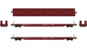 Class One Model Works F39 75' Flatcar Trailer Train 'Brown' JTTX