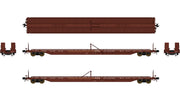 Class One Model Works F39 75' Flatcar Trailer Train 'Early Brown' T.T.X.