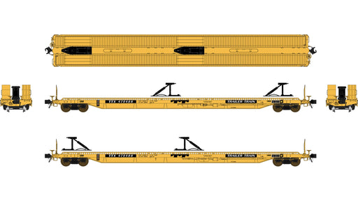 Class One Model Works F39 75' Flatcar Trailer Train 'Late' TTX