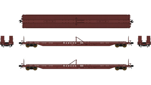 Class One Model Works F39 75' Flatcar Wabash WAB