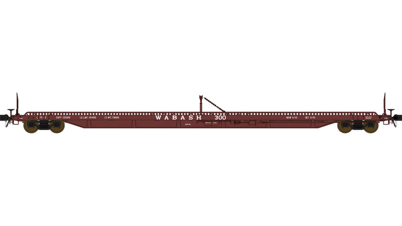 Class One Model Works F39 75' Flatcar Wabash WAB