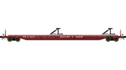 Class One Model Works F39A 75' Flatcar Trailer Train 'Brown' TTX