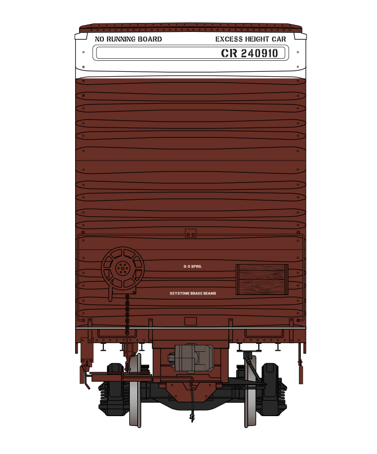 Class One Model Works FC00303 HO Scale Thrall 86' 4 Door Boxcar Conrail Quality CR 240910