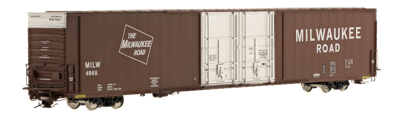 Class One Model Works FC00314 HO Scale Thrall 86' 4 Door Boxcar Milwaukee Road MILW 4976
