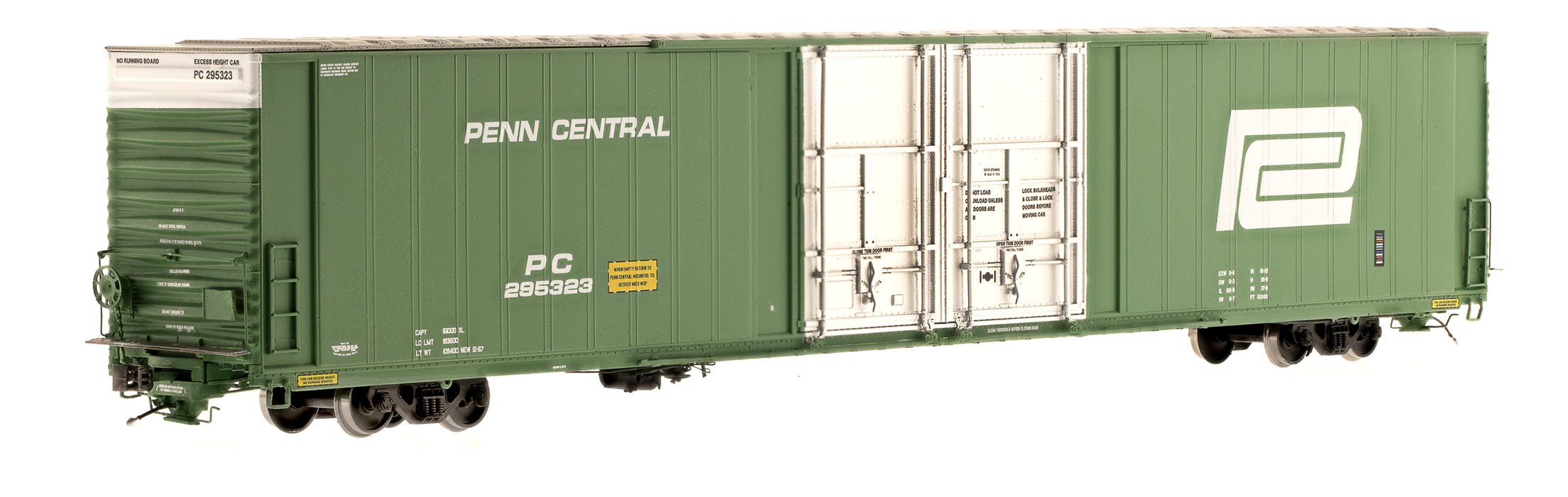 Class One Model Works FC00318 HO Scale Thrall 86' 4 Door Boxcar Penn Central PC 295321