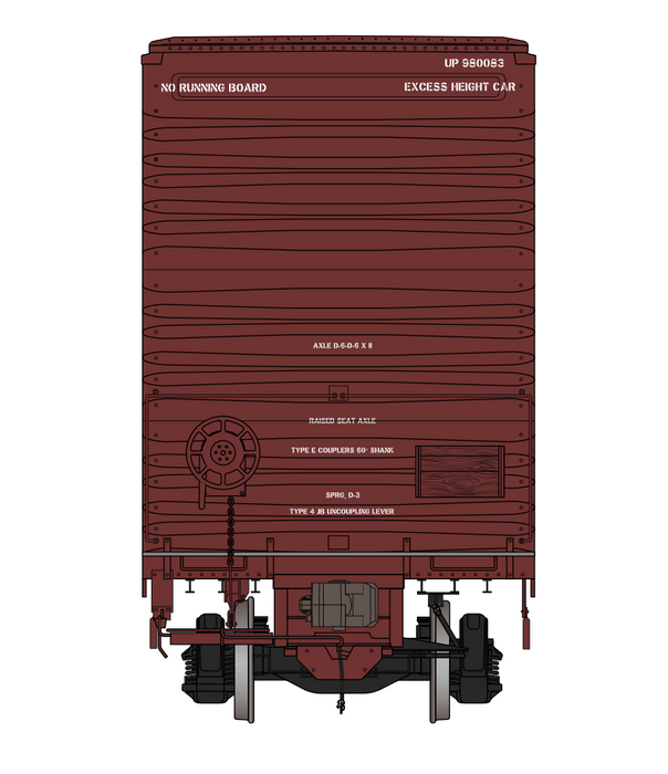 Class One Model Works FC00323 HO Scale Thrall 86' 4 Door Boxcar Union Pacific UP 980083