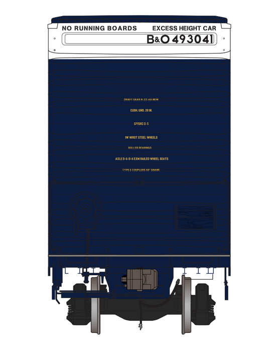 Class One Model Works FC00404 HO Scale Thrall 86' 8 Door Boxcar Chessie System B&O 493055
