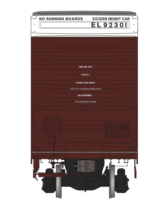 Class One Model Works FC00412 HO Scale Thrall 86' 8 Door Boxcar Erie Lackawanna EL 92301