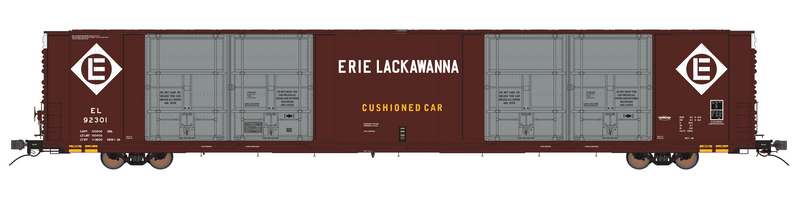 Class One Model Works FC00413 HO Scale Thrall 86' 8 Door Boxcar Erie Lackawanna EL 92304