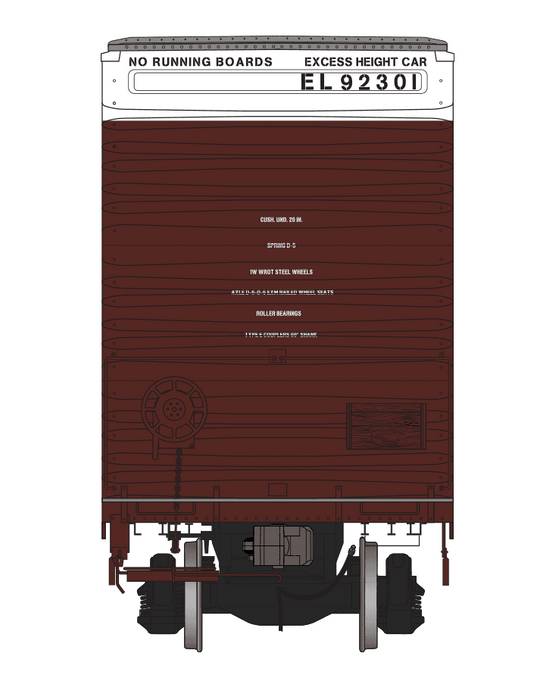 Class One Model Works FC00414 HO Scale Thrall 86' 8 Door Boxcar Erie Lackawanna EL 92308