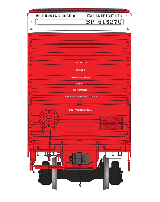 Class One Model Works FC00425 HO Scale Thrall 86' 8 Door Boxcar Southern Pacific SP 615271