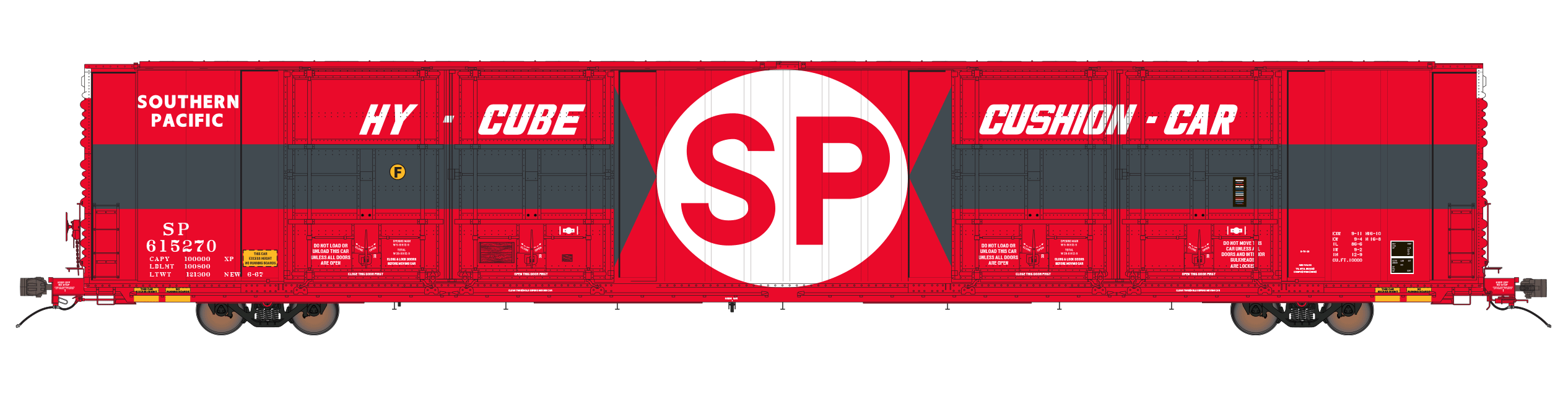 Class One Model Works FC00425 HO Scale Thrall 86' 8 Door Boxcar Southern Pacific SP 615271