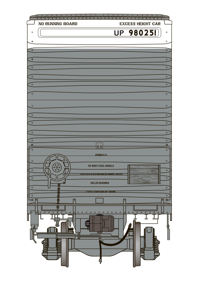 Class One Model Works FC00427 HO Scale Thrall 86' 8 Door Boxcar Union Pacific UP 980251