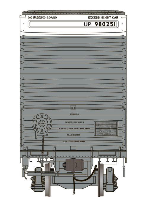 Class One Model Works FC00428 HO Scale Thrall 86' 8 Door Boxcar Union Pacific UP 980257