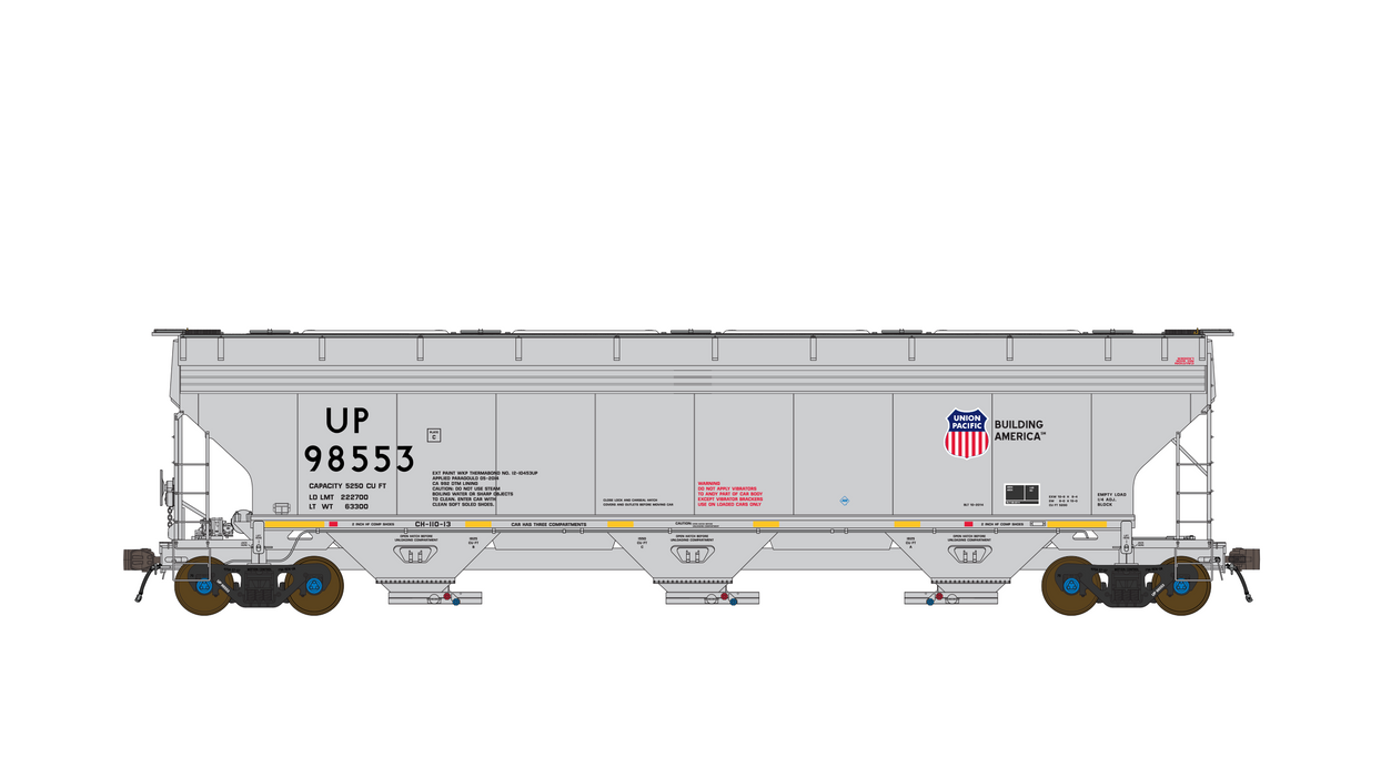 Class One Model Works FC00513 HO Scale ARI 5200 Covered Hopper Union Pacific UP 98557