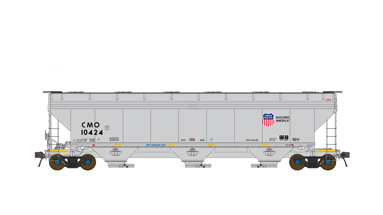 Class One Model Works FC00521 HO Scale ARI 5200 Covered Hopper UP/CMO 10560