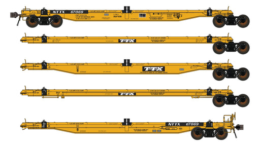 Class One Model Works FC00705 BSF50B COFC 5 Unit Spine Car - NTTX TTX Logo