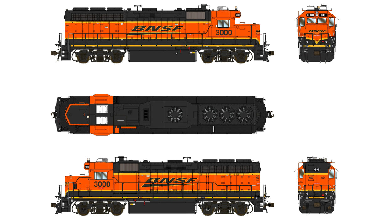 Class One Model Works LM00404 EMD GP40-2 1A3 Rebuild BNSF 3000 - DCC & Sound