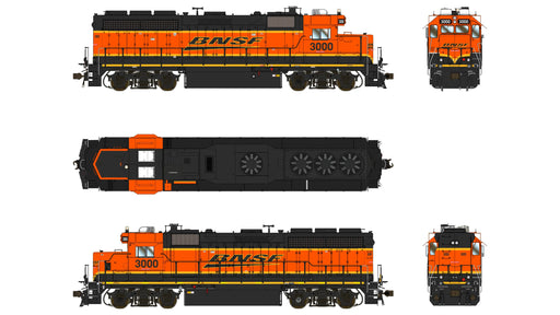 Class One Model Works LM00404 EMD GP40-2 1A3 Rebuild BNSF 3000 - DCC & Sound