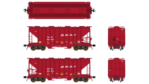 Class One Model Works PS 3000CD Two-Bay Hopper BNSF 'Tuscan'