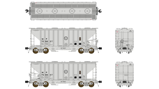 Class One Model Works PS 3000CD Two-Bay Hopper Missouri Pacific MP