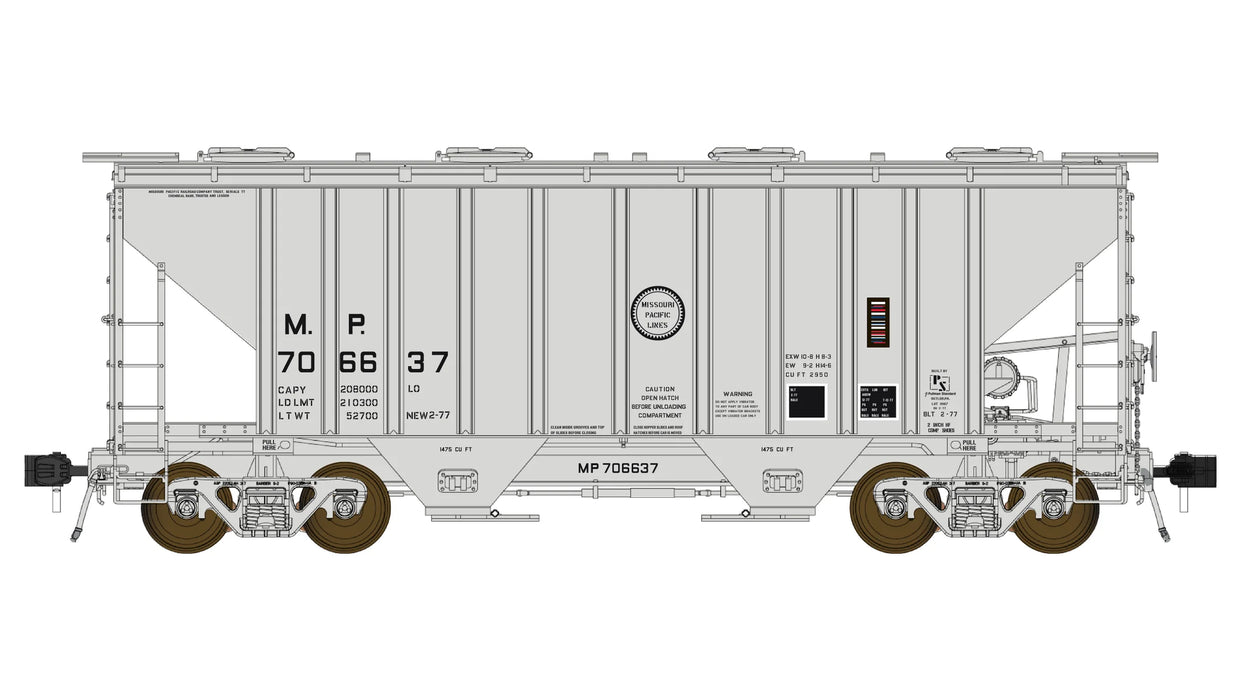Class One Model Works PS 3000CD Two-Bay Hopper Missouri Pacific MP