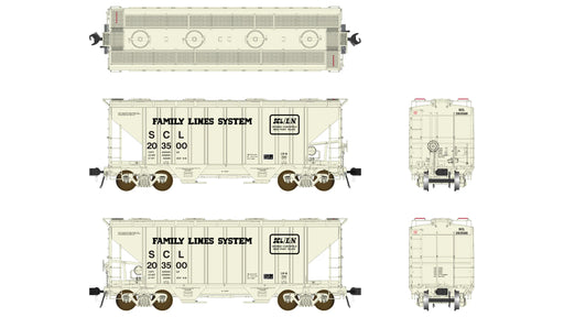 Class One Model Works PS 3000CD Two-Bay Hopper Seaboard Coast Line SCL