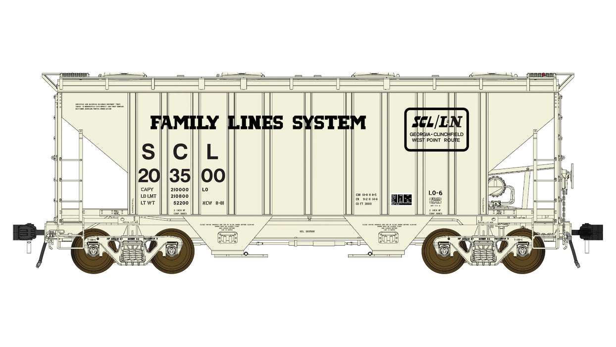 Class One Model Works PS 3000CD Two-Bay Hopper Seaboard Coast Line SCL